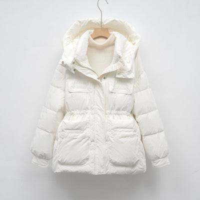 Damen gesteppte Winterjacke mit voluminösem Schnitt und praktischen Taschen Heidi-Mode