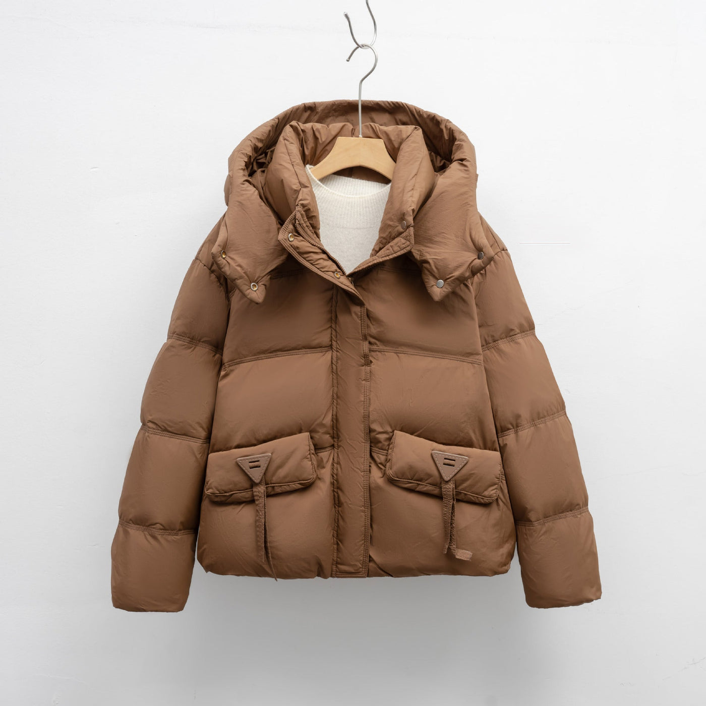Damen Isolierte Steppjacke mit praktischen Taschen und Kapuze Heidi-Mode