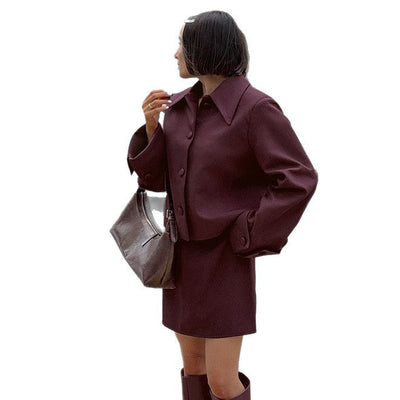 Damen Kurzjacke Mit Weitem Schnitt Und Eleganten Knopfdetails