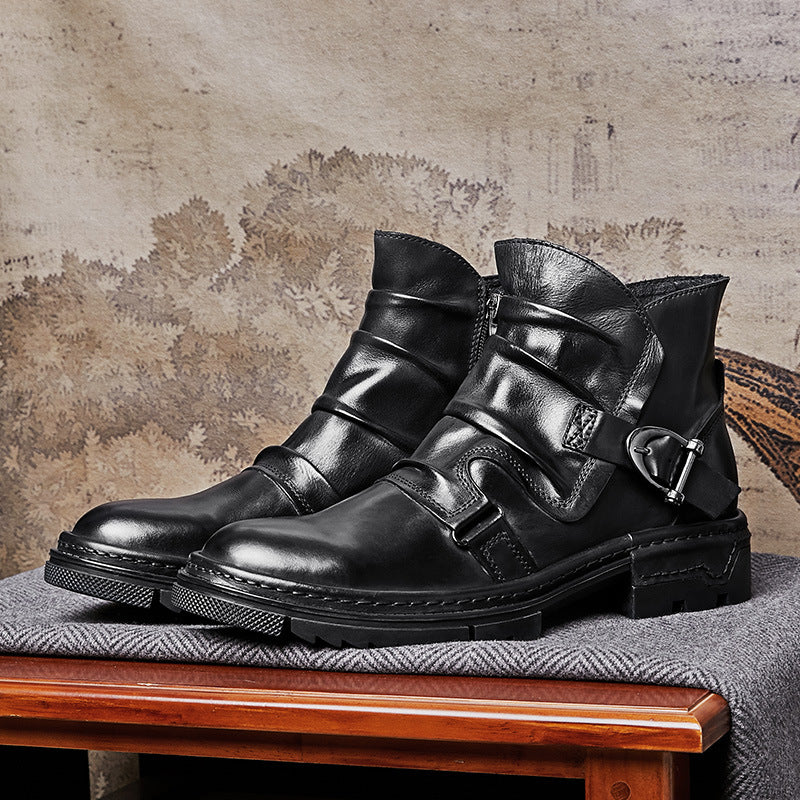 Strapazierfähige Herren Biker Stiefel