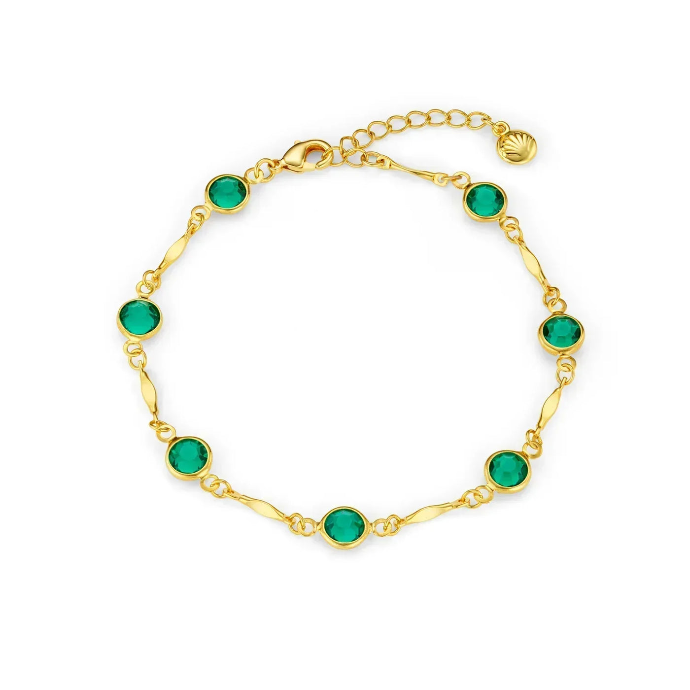 Emeralda™ | Goldene Gliederkette Armband