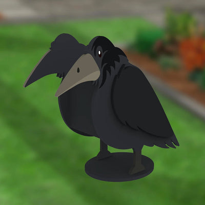 Krähe Pflanzgefäß