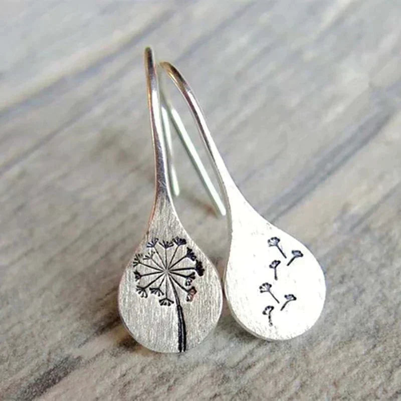Auric™ | Vintage Silber Blumen Ohrringe
