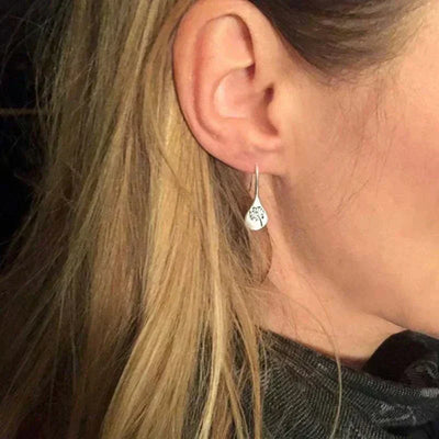 Auric™ | Vintage Silber Blumen Ohrringe