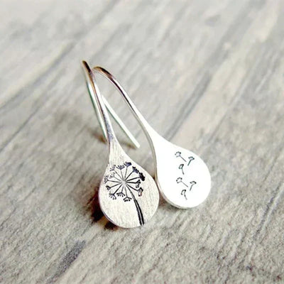 Auric™ | Vintage Silber Blumen Ohrringe