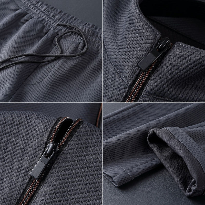 Herren Lycra Trainingsanzug Set für Entspannung und Flexibilität – stylisches Sportoutfit
