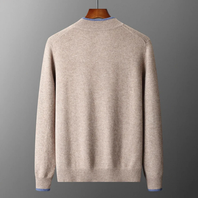 Weston | Herren Strickjacke mit Reißverschluss | Minimalistischer Stil mit Stehkragen