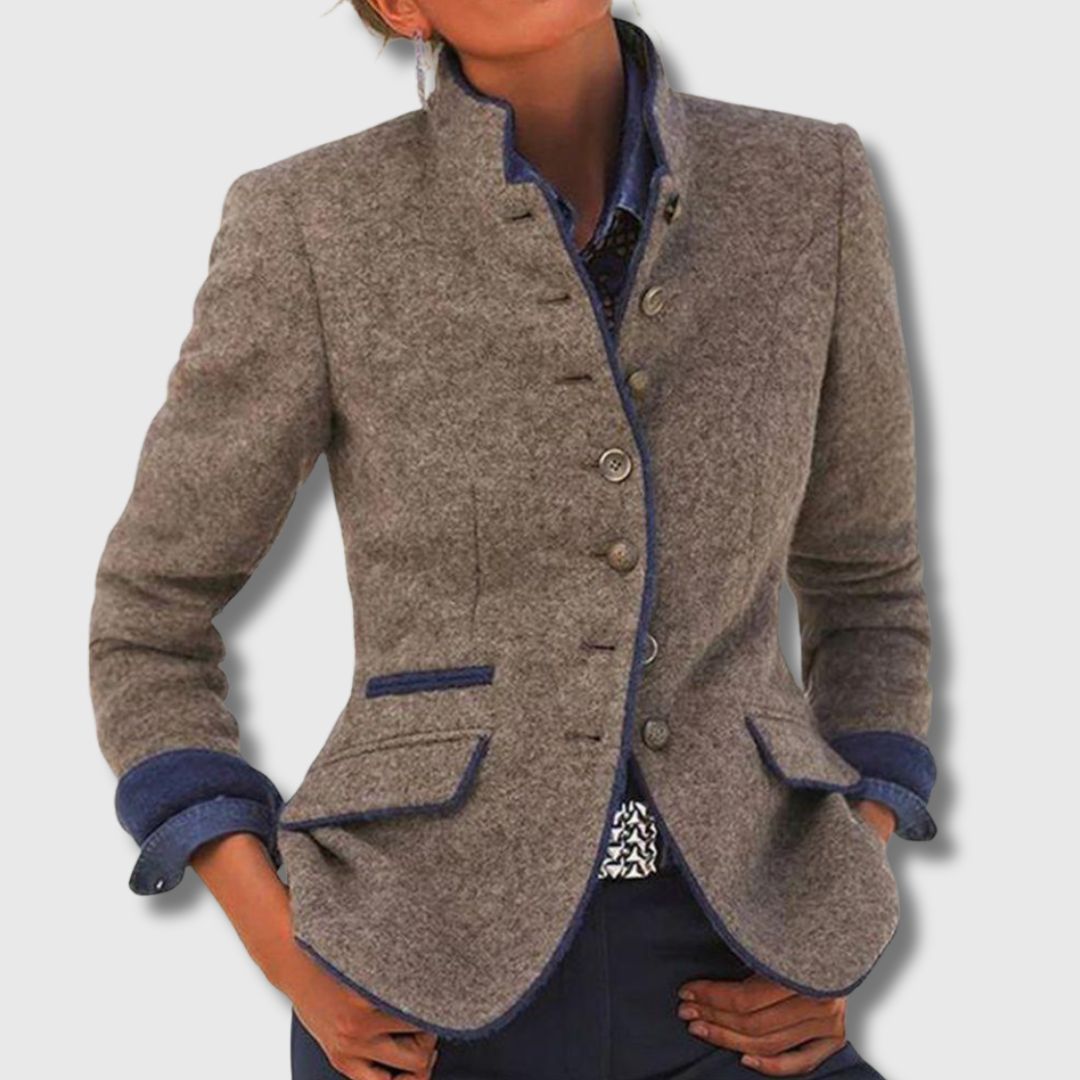 Vivienne - Damen Klassischer Wollmischung Blazer Limited Edition