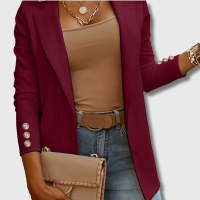 Noémie - Damen Elegante Lange Jacke Limitierte Auflage