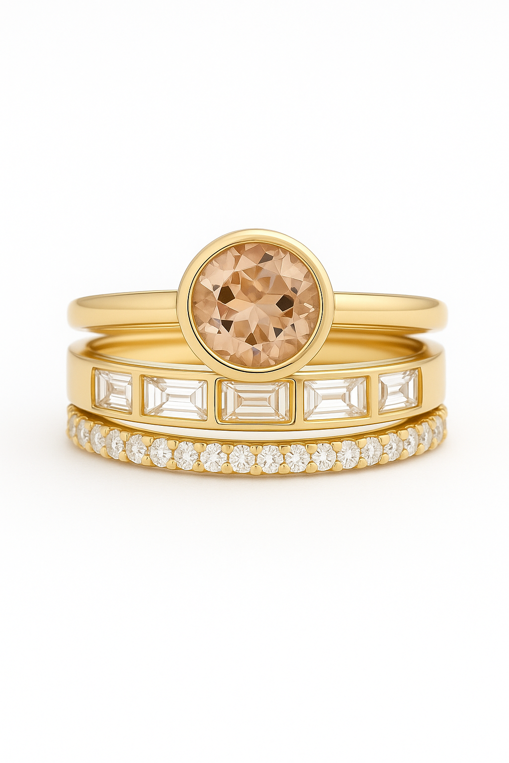 Elegant™ | Damenring mit Kristalleinlage in Gold