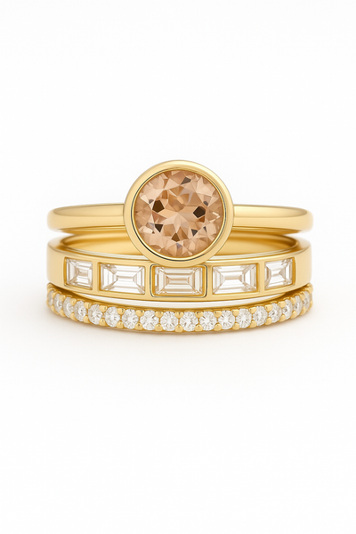 Elegant™ | Damenring mit Kristalleinlage in Gold