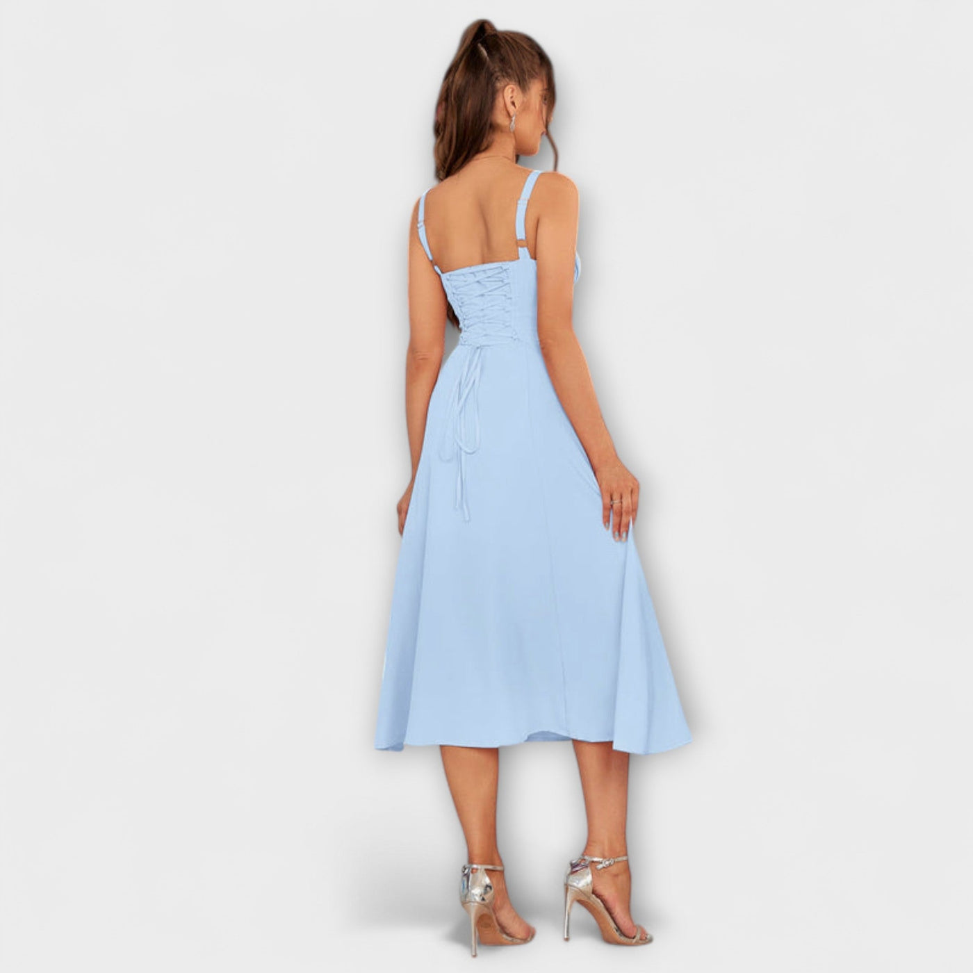 Hope - Rüschentop Kleid mit Schlitzdetail