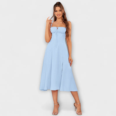 Hope - Rüschentop Kleid mit Schlitzdetail