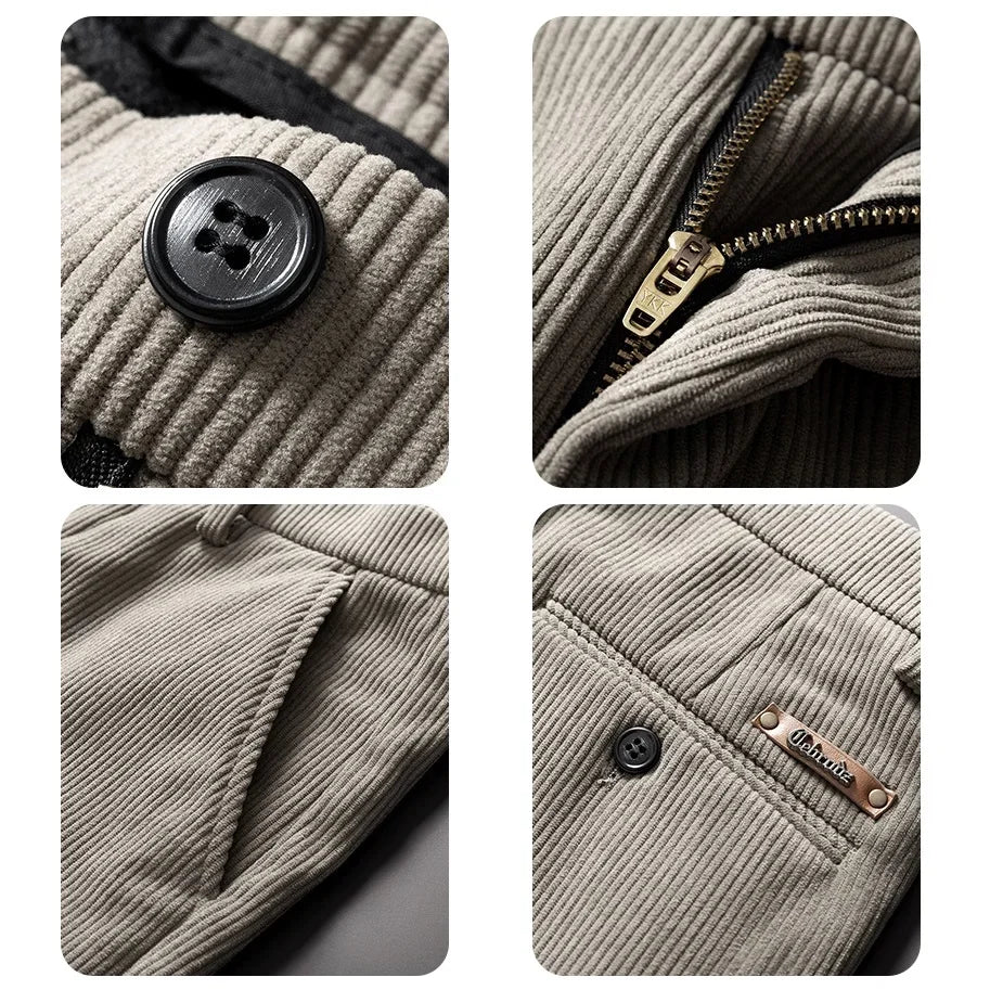 Durham | Herren Cordhose mit Fleece-Futter & Slim Straight Fit