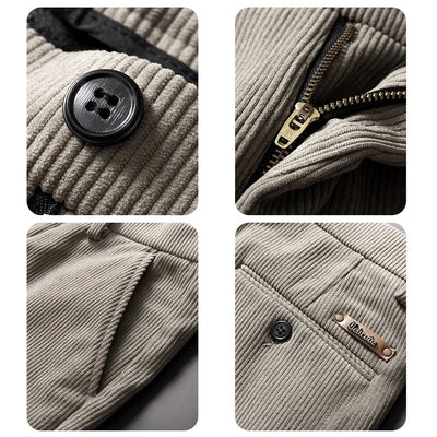 Durham | Herren Cordhose mit Fleece-Futter & Slim Straight Fit