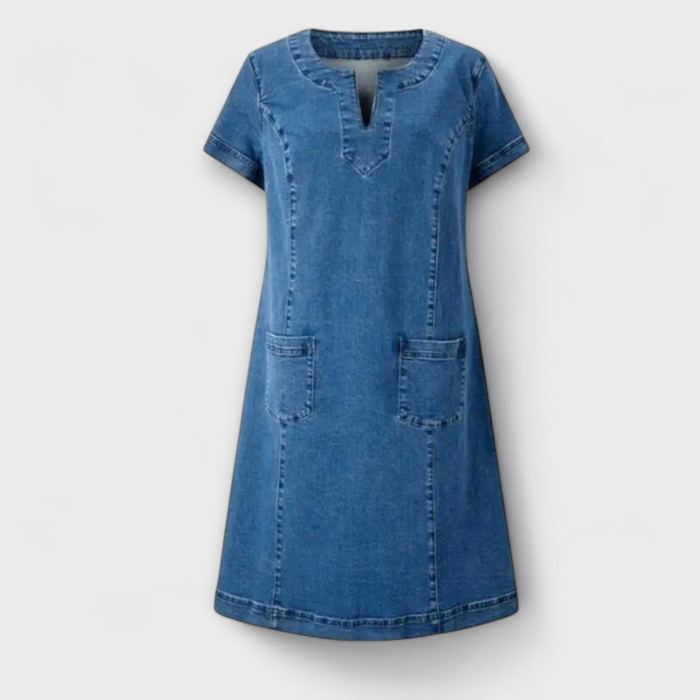 Mathea - Weiches Denim Kleid