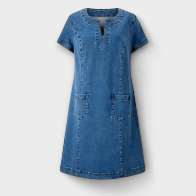 Mathea - Weiches Denim Kleid