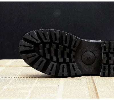 Magdalena | Damen Schnürstiefeletten in Schwarz mit Leder-Optik, Warmfutter & Profilsohle