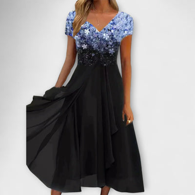 Lara - Damen Chiffon Partykleid