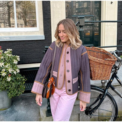 Marta | Damen Übergangsjacke Locker Geschnitten mit Knöpfen & Komfort für den Herbst