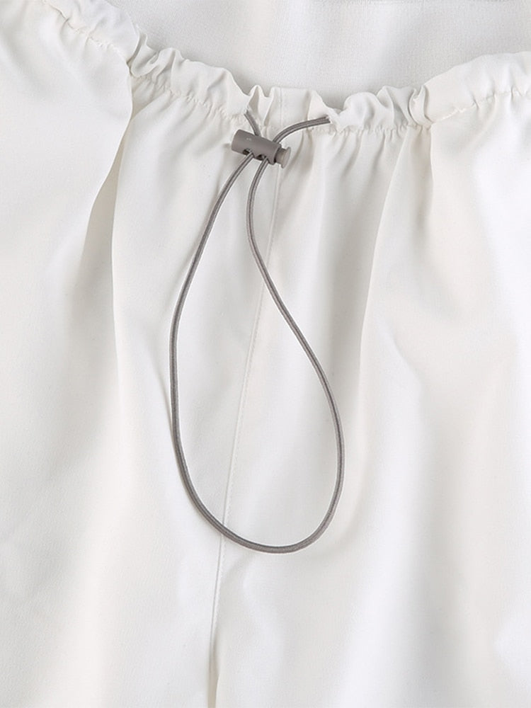 Sahari – Baggy Hose mit Low Waist und weitem Bein