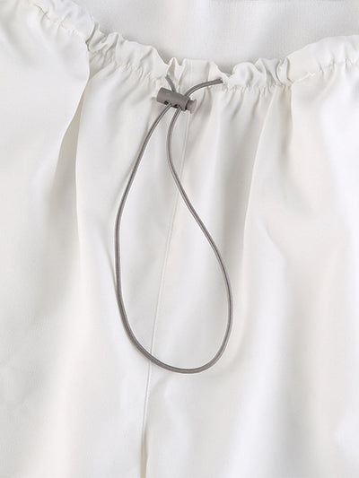 Sahari – Baggy Hose mit Low Waist und weitem Bein