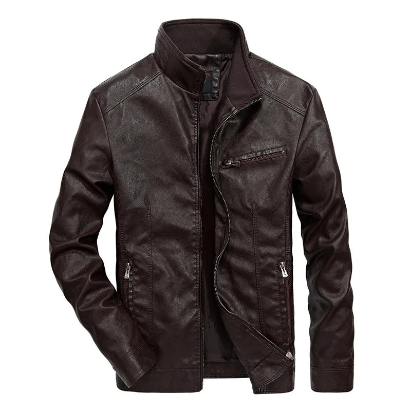 Detlef® | Lässige Lederjacke