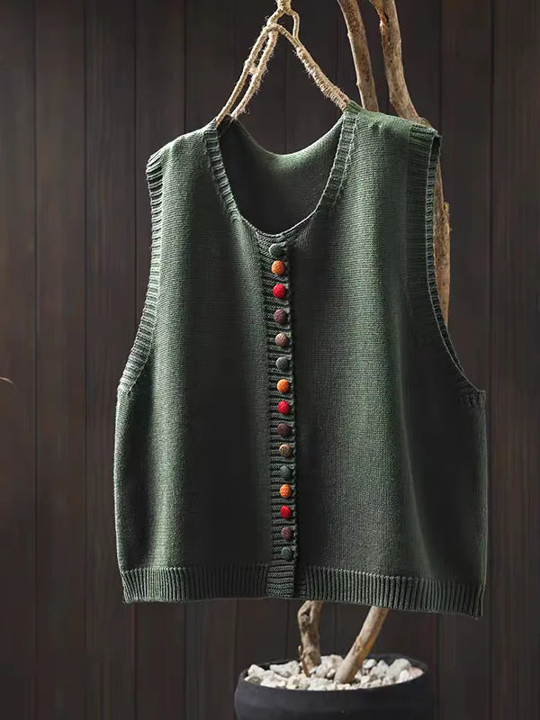 Rosalie | Strickweste mit Knöpfen