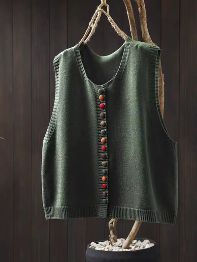 Rosalie | Strickweste mit Knöpfen