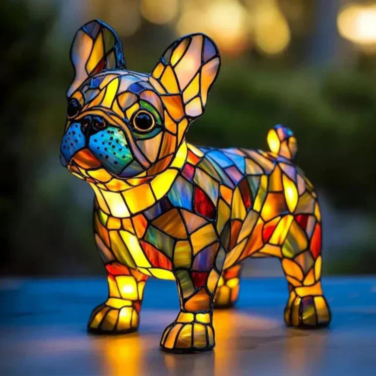 Französische Bulldogge Shine Lampe