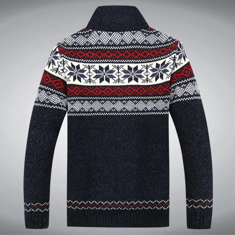 Logan | Vintage Strickjacke mit Reißverschluss