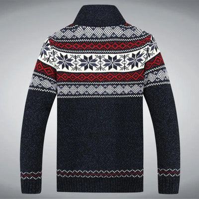 Logan | Vintage Strickjacke mit Reißverschluss