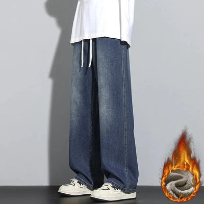 Herren Baggy Jeans | Verstellbarer Kordelzug