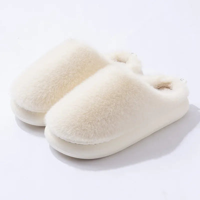 Kristina | Damen Plush Indoor Mules Hausschuhe mit geschlossenem Zehenbereich & warmem Futter