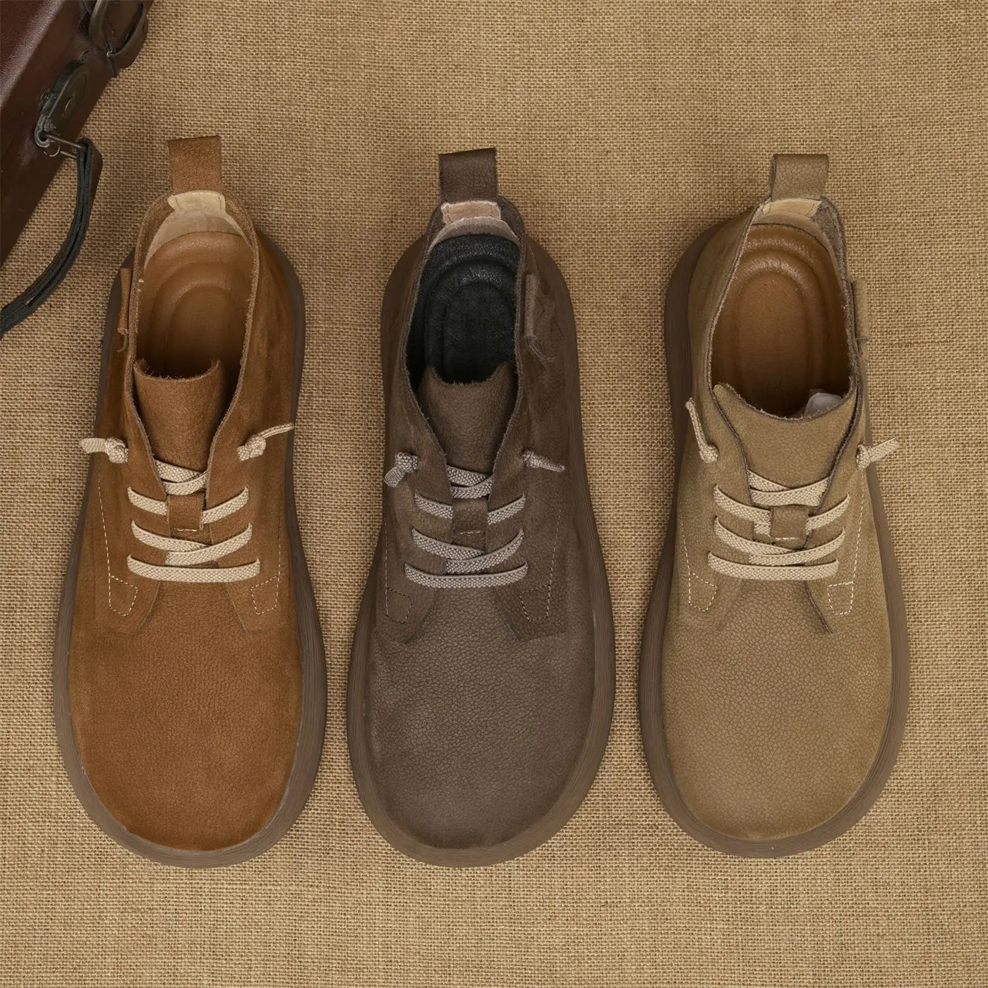 Kellington | Herren Vintage Kurzstiefel mit weicher Sohle und Schnürung