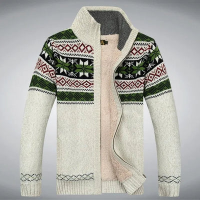 Logan | Vintage Strickjacke mit Reißverschluss