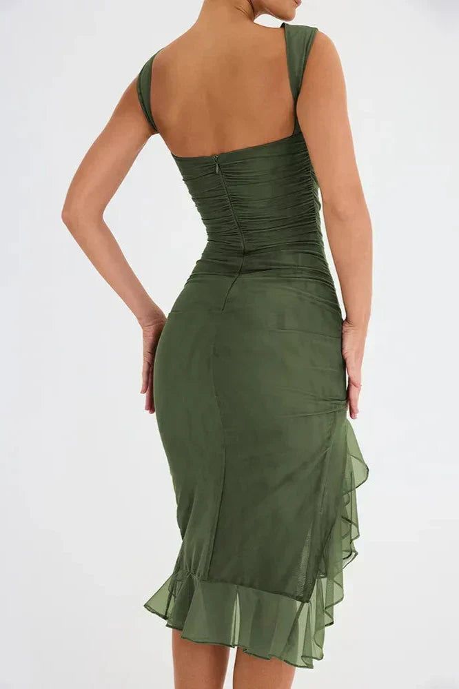 Elegantes Rüschen Sheath-Kleid | Feminin, tailliert & vielseitig