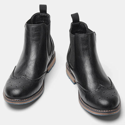 Norbury | Herren Chelsea Boots Brogue Style mit elastischen Seiteneinsätzen & klassischem Design