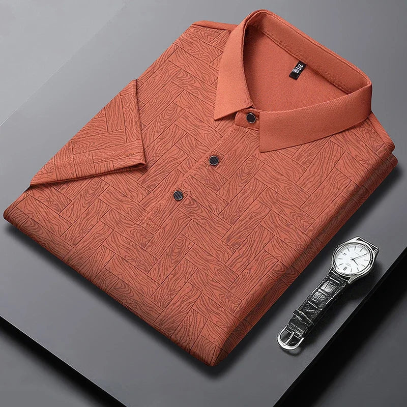 ROSSI ROMA | Luxus-Polo mit Muster