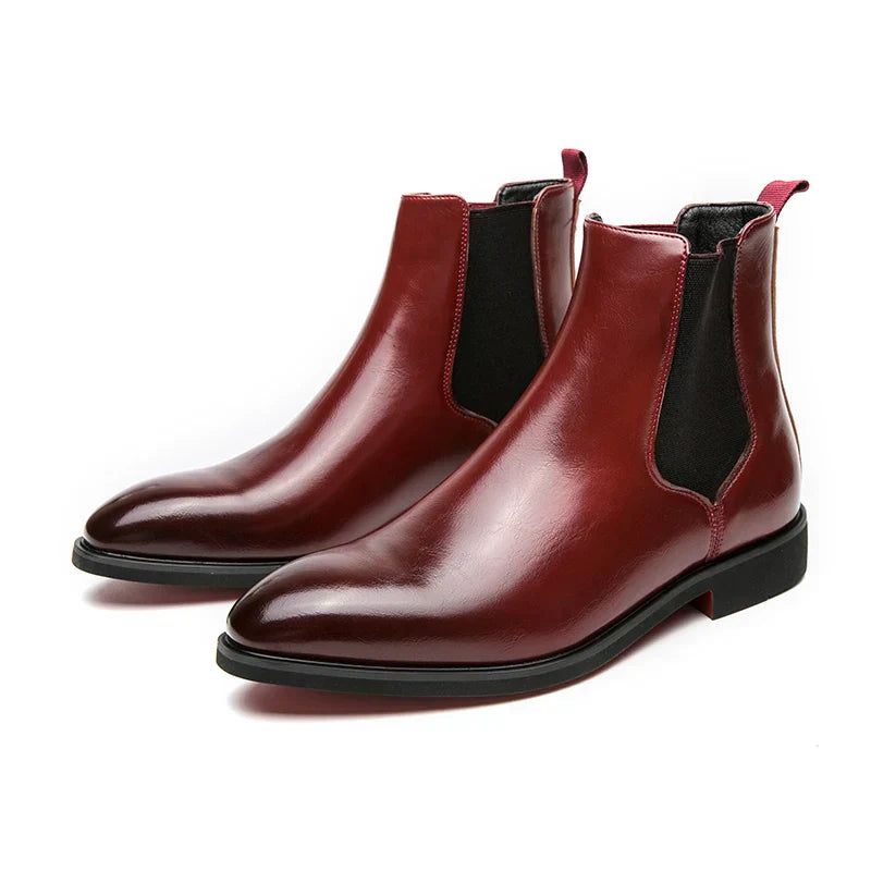 Merrick | Herren Chelsea Slip-On Stiefel mit roter Sohle & klassischem Design