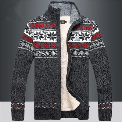 Logan | Vintage Strickjacke mit Reißverschluss
