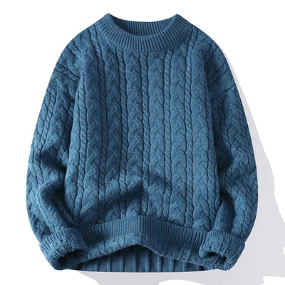 Damen Strickpullover Mit Klassischem Zopfmuster