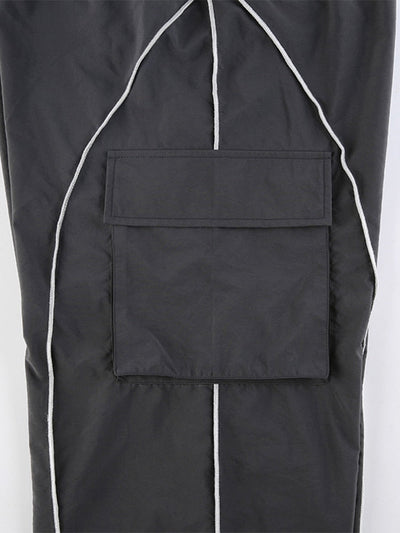 Sahari – Baggy Hose mit Low Waist und weitem Bein