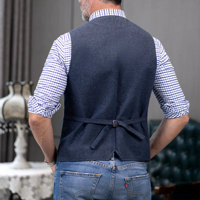 Herren Trachtenhemd | Slim Fit Herringbone Vest