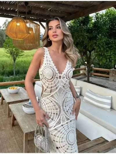 Liselotte™ | Langarmkleid mit V-Ausschnitt