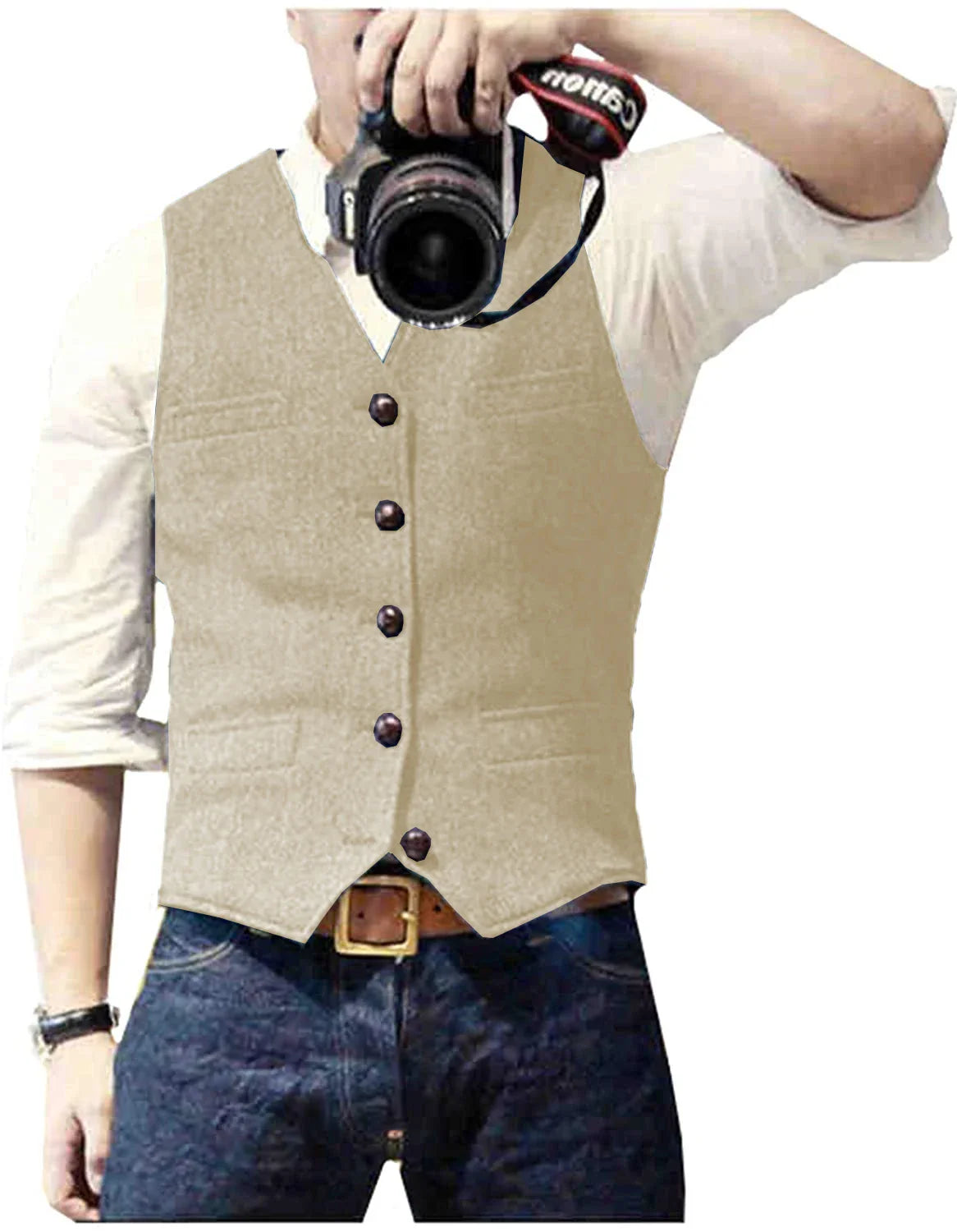 Herren Trachtenhemd | Slim Fit Herringbone Vest