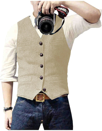 Herren Trachtenhemd | Slim Fit Herringbone Vest