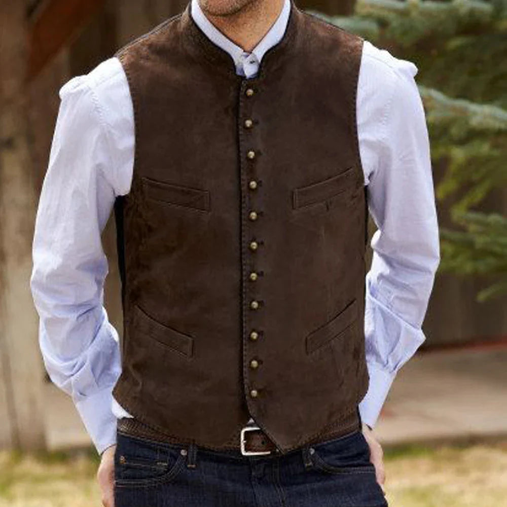 Herren Trachtenhemd | Einreiher Casual Vest