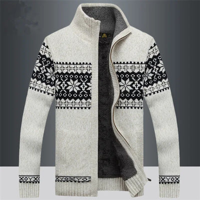 Logan | Vintage Strickjacke mit Reißverschluss