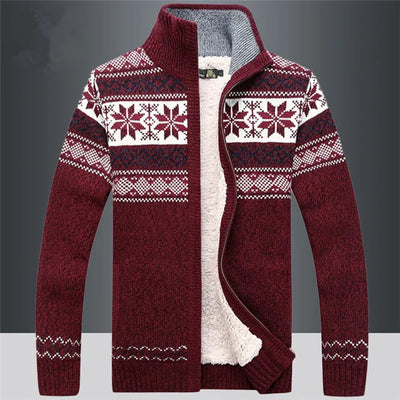 Logan | Vintage Strickjacke mit Reißverschluss